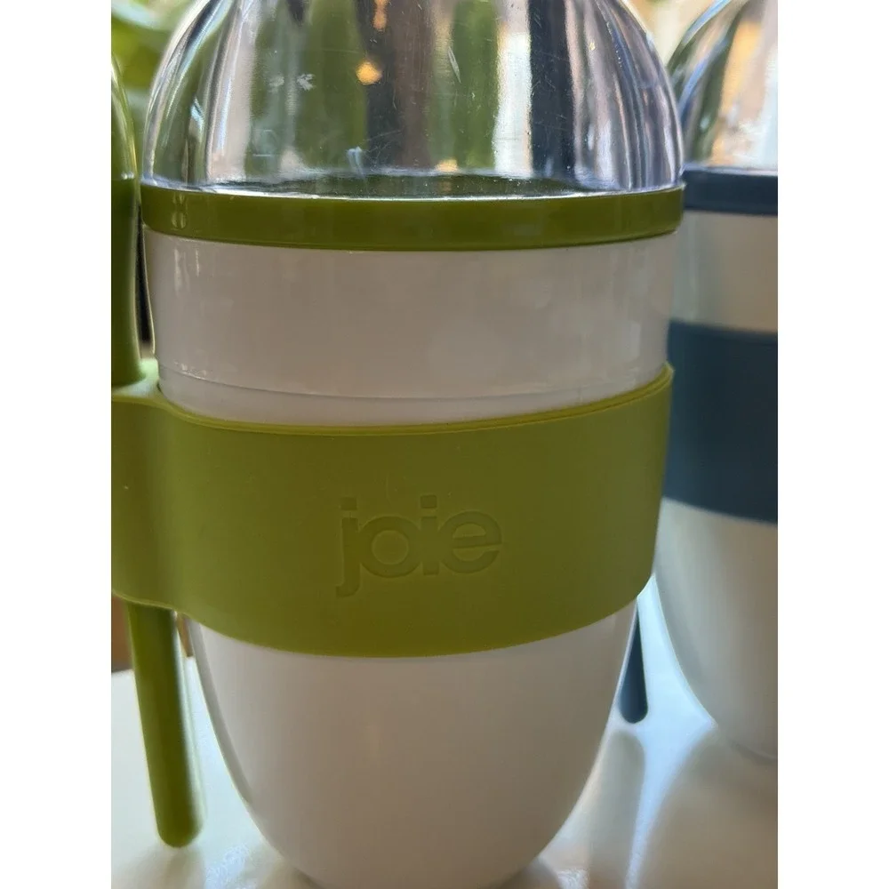 Joie Yogurt On The Go Reusable Snack Cups With Spoons Open New No Packaging